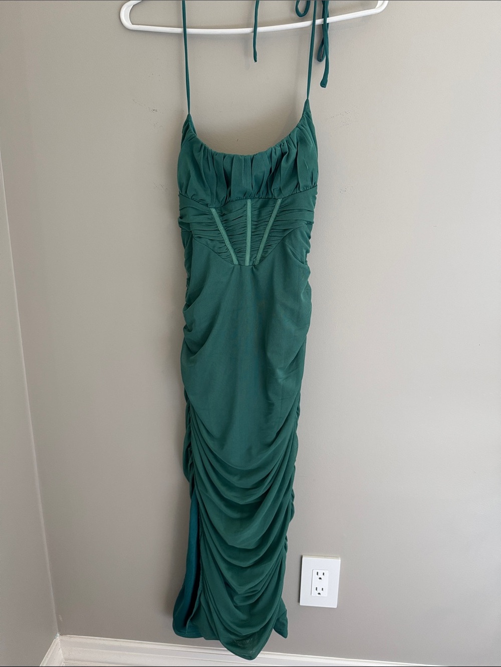 HELLO MOLLY RUCHED MAXI DRESS